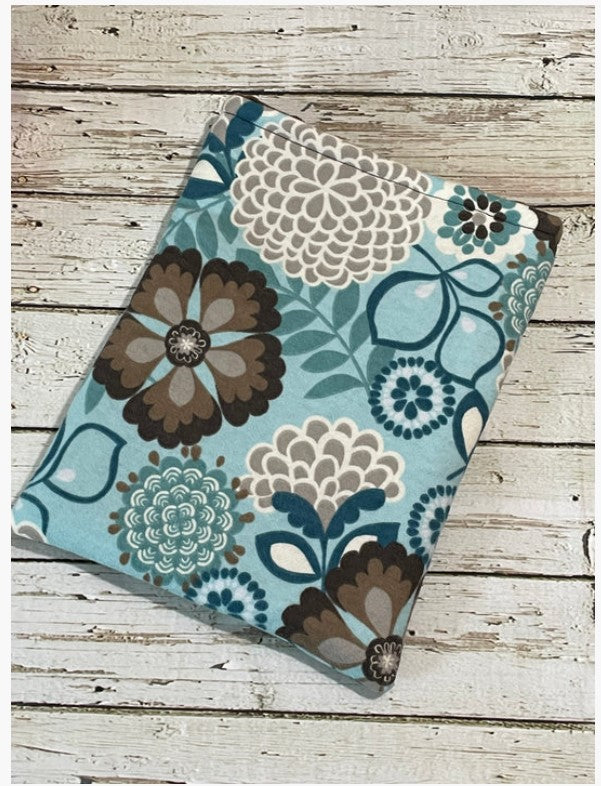 Floral Minky- Standard Book Sleeve