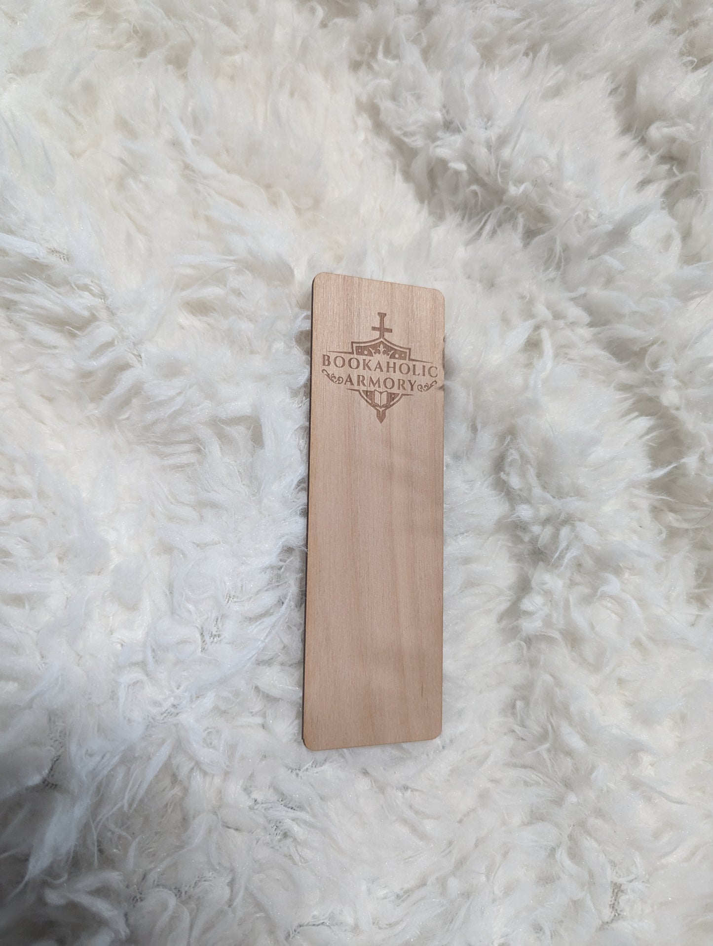 NTSD Gaming and Bookish Goods - Wooden Bookmark - Bookaholic Armory