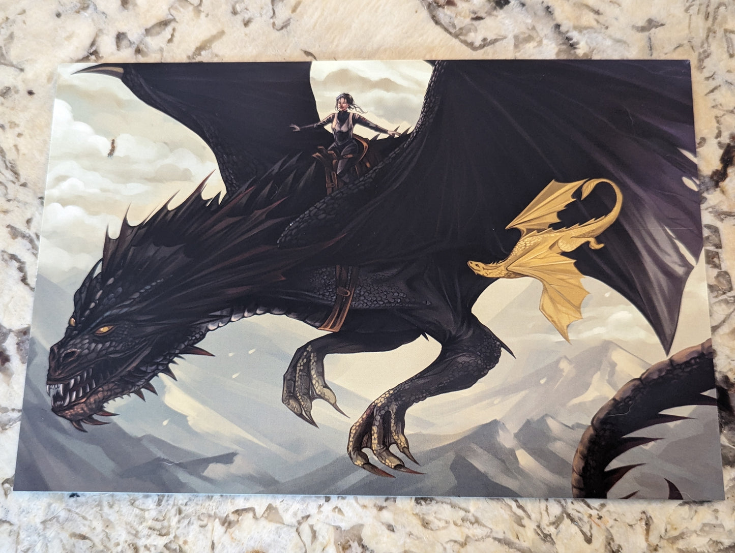 Reading Portal - Violet and Her Dragons Premium Print (book art)