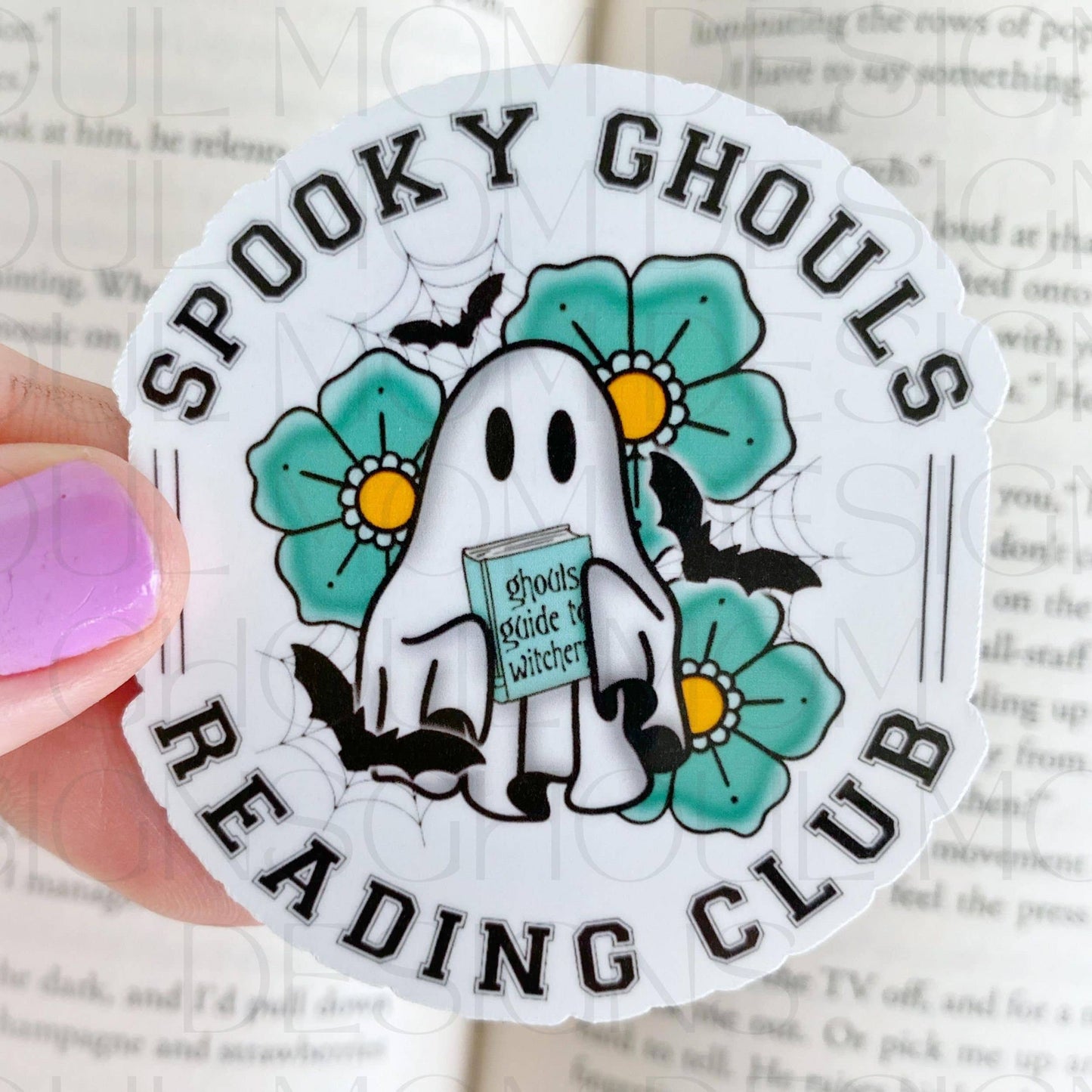 Ghoul Mom Designs - Spooky Ghouls Reading Club-Stickers For Kindle, Gifts For Book Lovers, Bookstagram Props, Bookish Gift, Smut Lovers, Bookto, Kindle Stickers