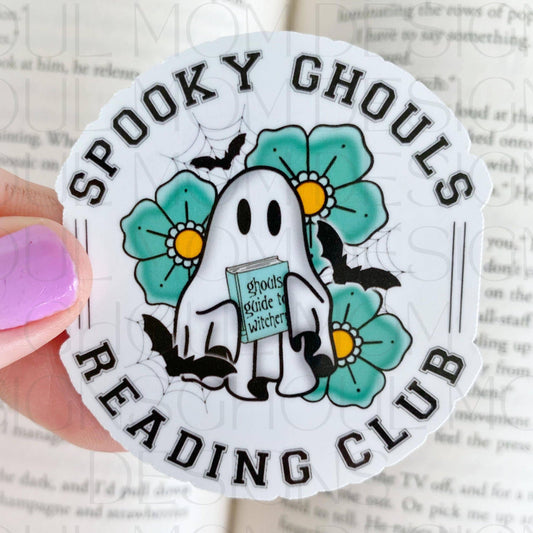 Ghoul Mom Designs - Spooky Ghouls Reading Club-Stickers For Kindle, Gifts For Book Lovers, Bookstagram Props, Bookish Gift, Smut Lovers, Bookto, Kindle Stickers