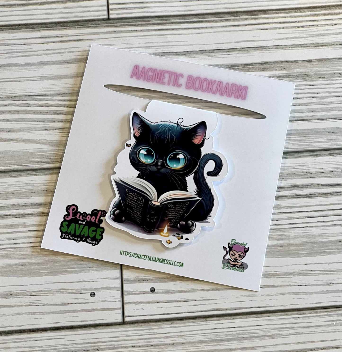 Graceful Darkness, LLC - Distinguished Feline, Magnetic Bookmark