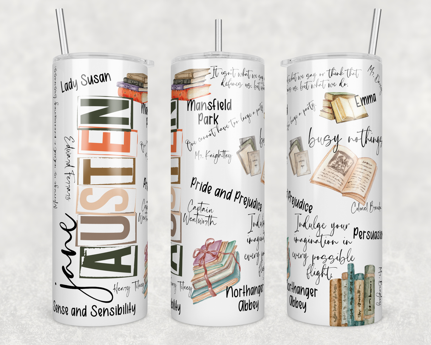 Designs by Robyn - Book Lover Austen | Tumbler