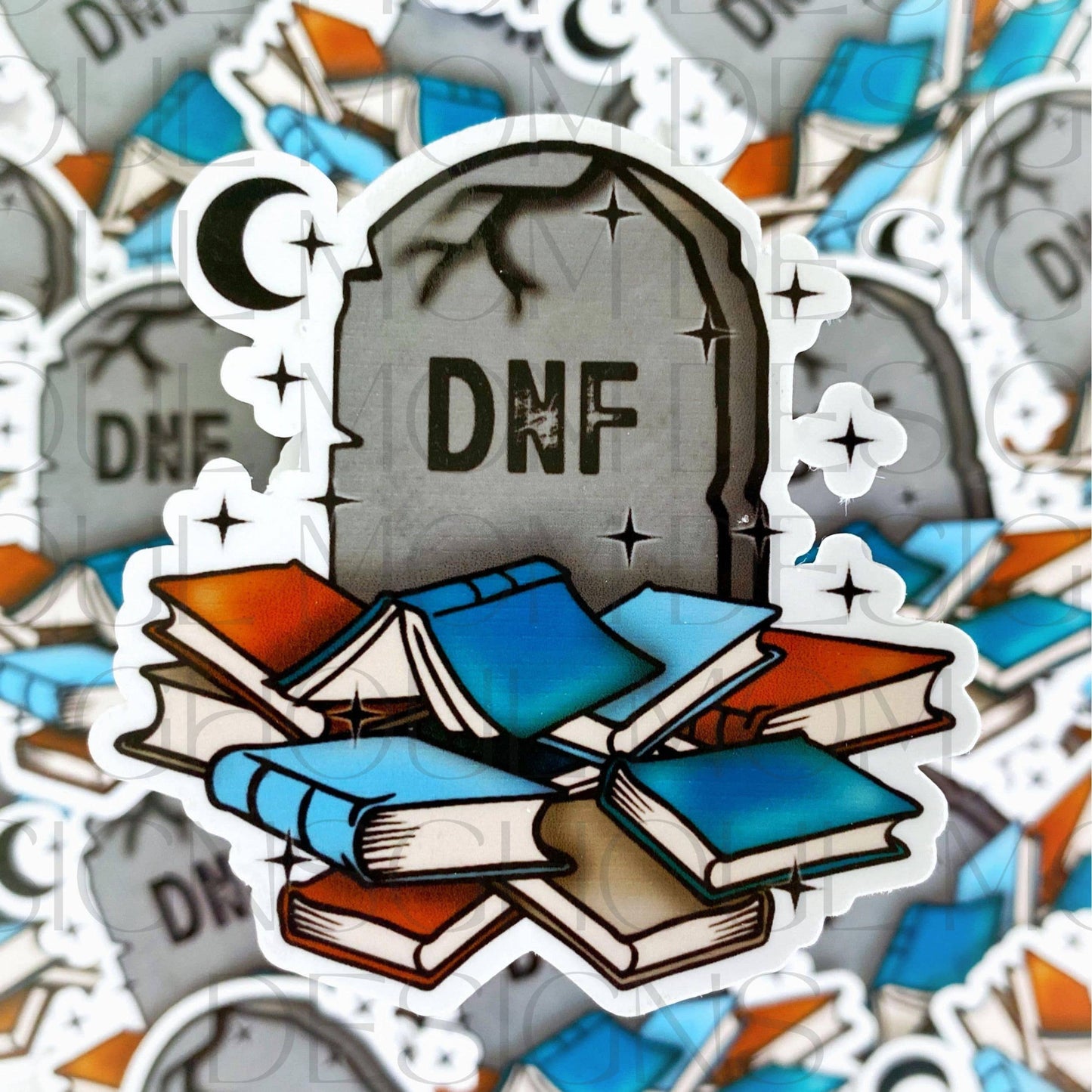 Ghoul Mom Designs - Dnf Bookish Sticker - Stickers For Kindle, Gifts For Book Lovers, Bookstagram Props, Bookish Gift, Smut Lovers, Bookto, Kindle Stickers, Dnf