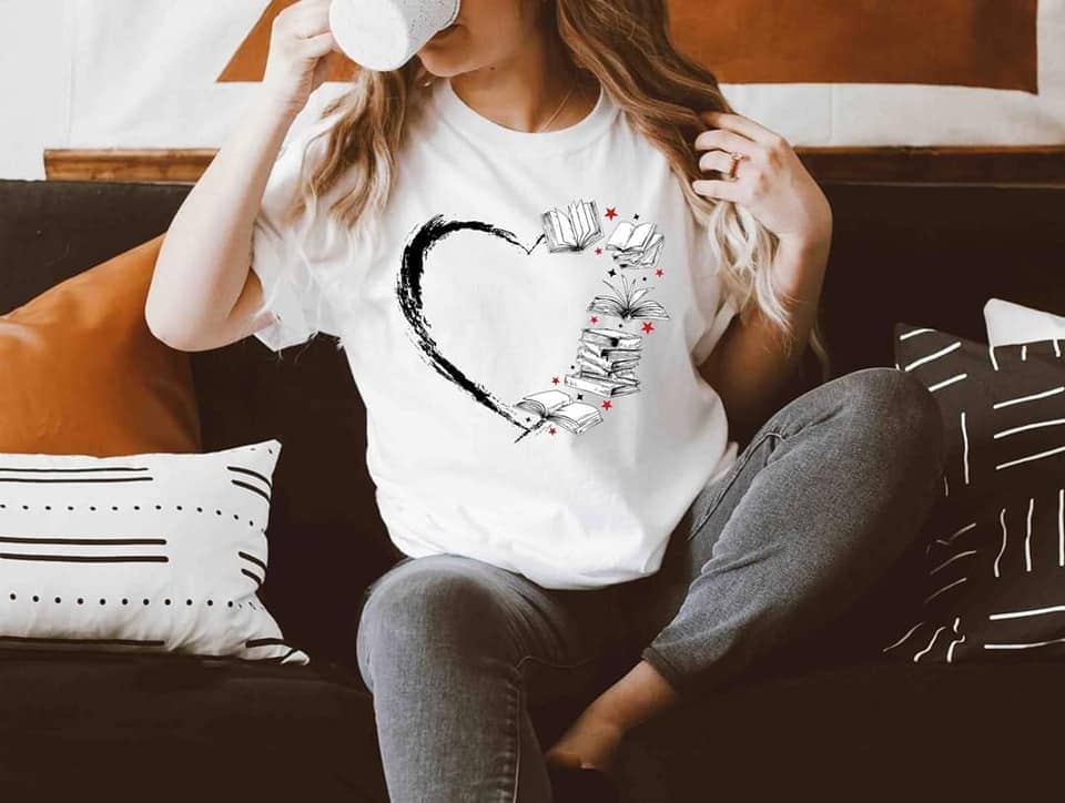 MidWest Tees - Book Heart