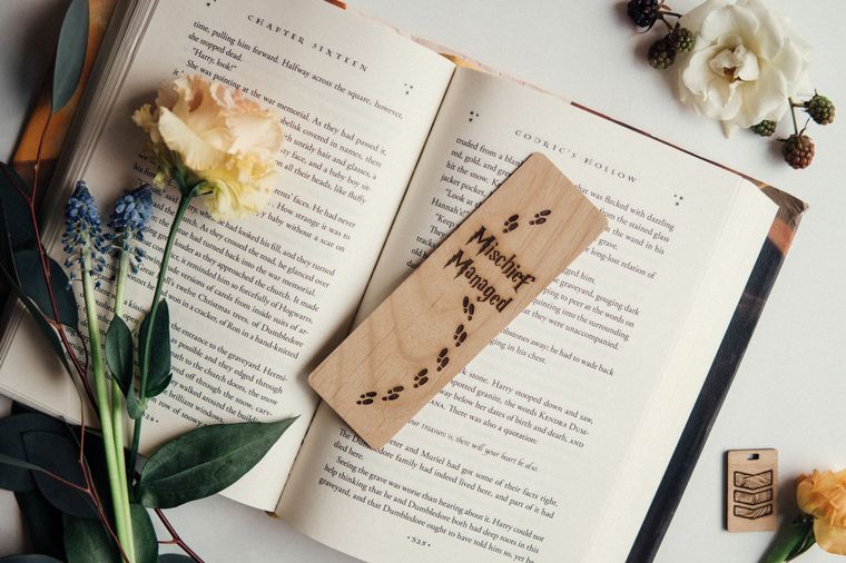 Mischief Managed Wooden Bookmark