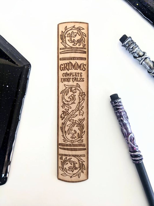 Grimms Fairytales Wooden Bookmark