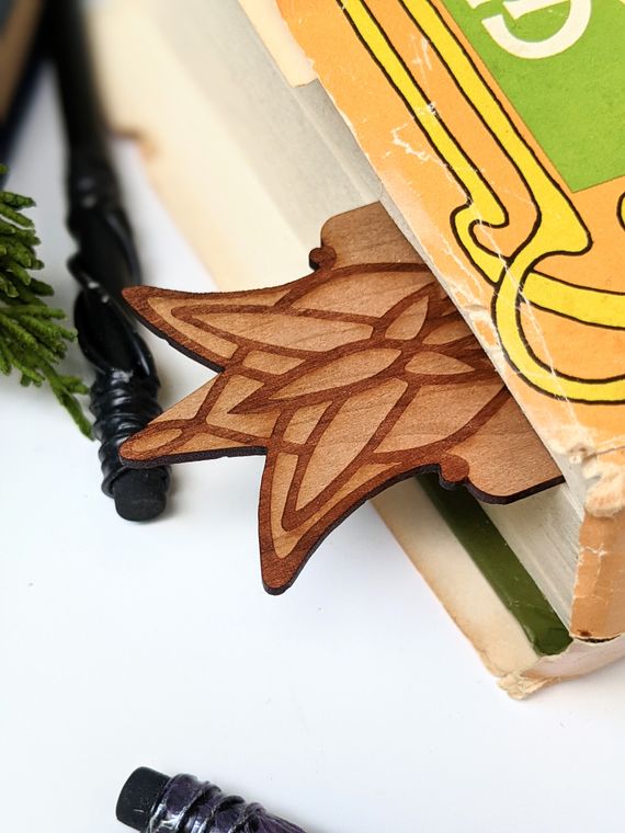 LOTR Arwen Bookmark, Lord of the Rings Bookmark, Evenstar, Evenstar Bookmark,  Wood Bookmark 